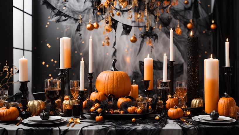 Elegante Halloween Deko DIY Tischdeko Tischdecke Gothic Elegante Halloween Deko DIY Tischdeko Tischdecke Gothic
